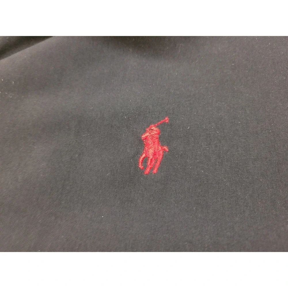 Polo Ralph Lauren Jacket Mens 2XL Black Full Zip Quilted Fleece Lined Casual XXL